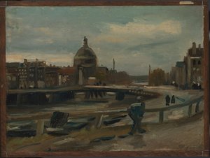 Der Singel bei der Lutherischen Kirche in Amsterdam von Vincent van Gogh