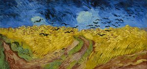 Kornfeld mit Krähen von Vincent van Gogh