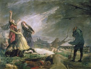 Beerdigung in La Moncloa im Mai 1808