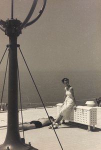 Paar an Bord des Kreuzfahrtschiffs 