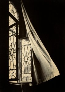 Der Wind weht ins Zimmer. Postkarte vom Autor an Vincenzo Balocchi gesendet