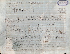Notenblatt für Der Pirat, Oper von Vincenzo Bellini von Vincenzo Bellini