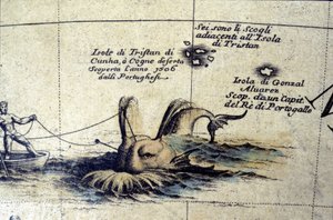 Walfang im Südatlantik nach einem Globus von Coronelli (17. Jahrhundert) von Vincenzo Maria Coronelli
