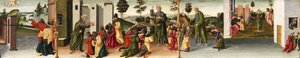 Geschichte des Heiligen Thomas der Apostel - Heiliger Thomas tauft Gundaphorus und andere Episoden, 1480-1500 von Vincenzo di Antonio Frediani