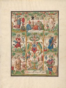 Klassische Allegorie mit den Waffen der Ochsenfelder von Virgil Solis