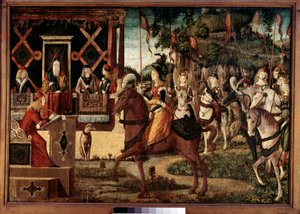 Botschaft von Hippolyte, Königin der Amazonen, an Theseus, König von Athen von Vittore Carpaccio