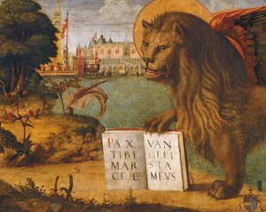Der Löwe von St. Markus, von Vittore Carpaccio (ca. 1465-1525 oder 1526) von Vittore Carpaccio