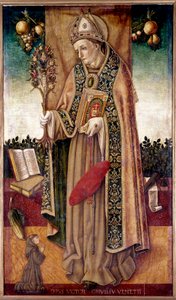 Darstellung von Saint Bonaventure mit dem Baum der Erlösung