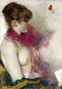 Der Seidenschal von Vittorio Matteo Corcos