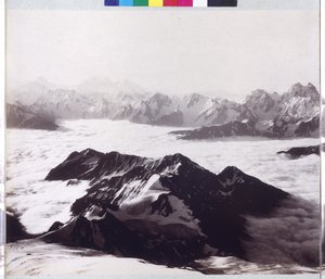 Panoramabild vom Gipfel des Mount Elbrus von Vittorio Sella