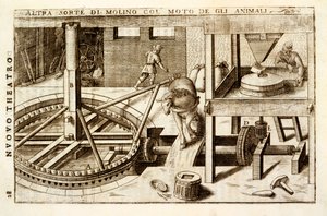 Pferdebetriebene Fräsmaschine, 1607