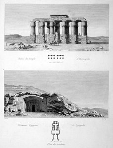 Tempel von Hermopolis und ägyptische Gräber von Lycopolis, 1802 von Vivant Denon