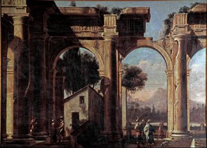 Landschaft mit Ruinen von Viviano Codazzi