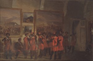 Leibwache des Zaren der Kosaken im Winterpalast von Vladimir Dmitrievich Sverchkov