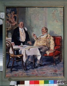 In einem Restaurant von Vladimir Egorovic Makovsky