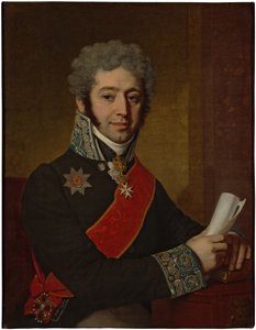 Porträt von Prinz Alexei Alexeyevich Dolgoruky 1775-1834, 1811 von Vladimir Lukich Borovikovsky