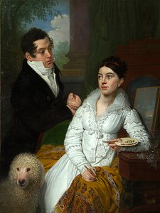 Porträt von Prinzessin Alexandra Gregorievna und Prinz Aleksey Alexandrovich Lobanov Rostovsky von Vladimir Lukich Borovikovsky