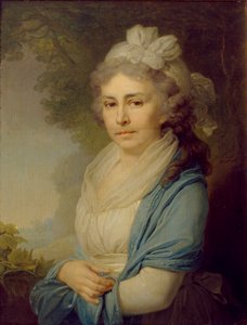 Porträt von Yelizaveta Ivanovna Neklyudova 1773-1796, geb. Levashova, 1798 von Vladimir Lukich Borovikovsky