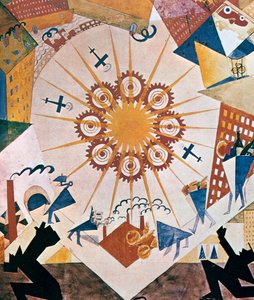Dekorentwurf für Mystery Bouffe, 1919