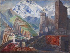 Bühnenbild für die Oper Béla von A. Alexandrov, 1946