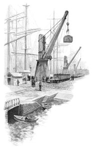 Kohleverladung in Newcastle, New South Wales, Australien, 1886 von WC Fitler