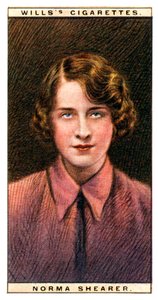 Norma Shearer 1902-1983, Oscar-prämierte kanadisch-amerikanische Schauspielerin, 1928 von WD and HO Wills