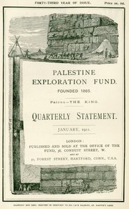 Frontispiz, das die von Leutnant Charles Warren und seinen Männern unternommenen Erkundungen in der Nähe der südlichen Mauer des Haram al Sharif, Jerusalem, darstellt, aus dem Quarterly Statement der Palästina-Expedition von W.H. Simpson