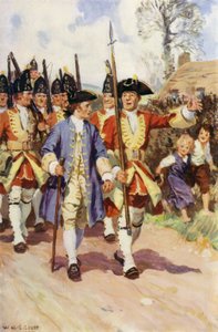 "Den ganzen Tag marschierten der Sergeant und der junge Soldat zusammen" von W.R.S. (after) Stott