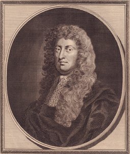Porträt des englischen Politikers William Russell, Lord Russell (1639-1683), Kupferstich von John Goldar (1729-1795) nach einem Gemälde von G. Kneller von John Ward Dunsmore
