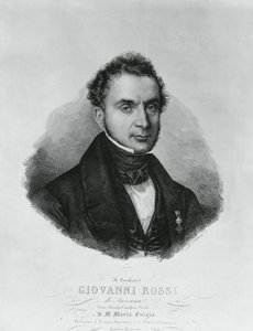 Porträt von Giovanni Rossi (19. Jahrhundert), italienischer Chirurg, Gravur nach einem Gemälde von Enrico Bandini (1807-1888) von John Ward Dunsmore