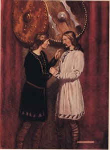 Hamlet spricht mit Horatio, aus 