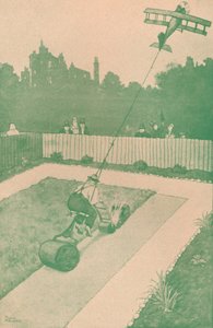Ein Hinweis an den Heimkehrenden Flieger, um 1918-1919 von William Heath Robinson