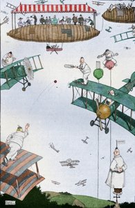 Ein Luftkricketspiel der Zukunft, ca. 1918-1919