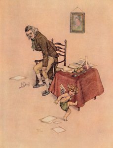 Er sprang vom Schoß des alten Mannes und tanzte um ihn herum, um 1930