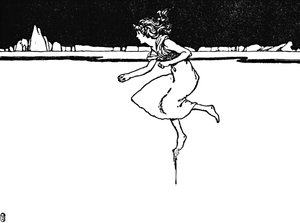 Sie rannte so schnell sie konnte, ca. 1930 von William Heath Robinson