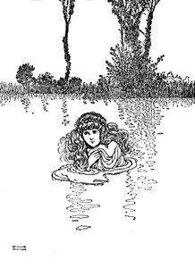 So zog Elise ihre Kleider aus und stieg ins Wasser, um 1930