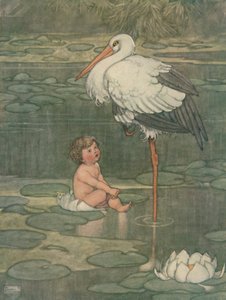 Die Knospe öffnete sich zu einer voll erblühten Blume, c1930 von William Heath Robinson