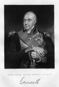 Admiral Edward Pellew, 1. Viscount Exmouth, 1837 von W. Holl