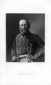 Giuseppe Garibaldi, italienischer Patriot und Soldat des Risorgimento, 1893 von W. Holl