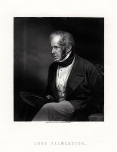 Lord Palmerston, britischer Premierminister, 19. Jahrhundert von W. Holl