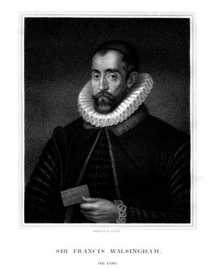 Sir Francis Walsingham, Spionagemeister von Königin Elizabeth I. von W. Holl