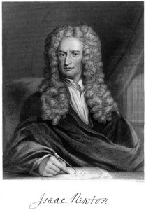 Sir Isaac Newton, englischer Mathematiker, Astronom und Physiker, 19. Jahrhundert von W. Holl