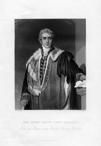 William Pitt Amherst, 1. Earl Amherst, Generalgouverneur von Indien von W. J. Edwards