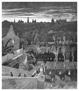 Ein Blick auf Sydney von Darlinghurst, New South Wales, Australien, 1886 von W. Mollier