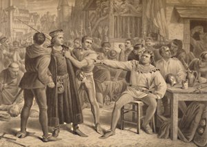 Lord Saye und Sele vor Jack Cade gebracht, 1886 von W Ridgway