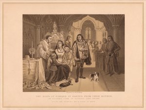 Die Söhne von Edward IV. von ihrer Mutter getrennt, durch Richard Herzog von Gloucester, 16. Juni 1483 von W Ridgway