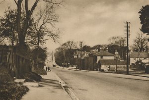 Wo die römische Straße nach Dover den Shooters Hill hinter Blackheath kreuzt, um 1935 von W. Whiffin