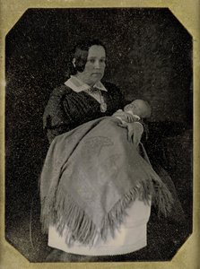 Mrs. Thomas Ustick Walter und ihr verstorbenes Kind, ca. 1846 von William and Frederick Langenheim