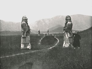 Der Zugang zur Stadt, Nankin, China, 1895 von W and S Ltd