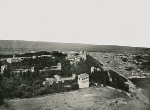 Die Stadt und die Alhambra, Granada, Spanien, 1895 von W and S Ltd